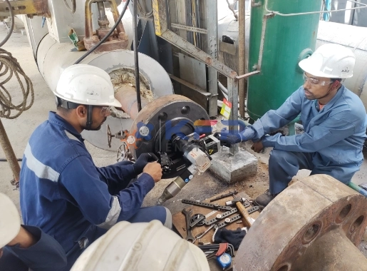 Restoration
                                                of a Ring Type Flange